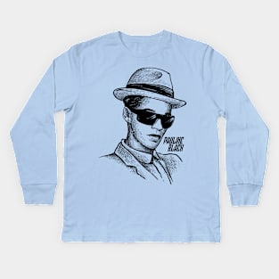 Pauline Black The Selecter vintage hand drawing design Kids Long Sleeve T-Shirt